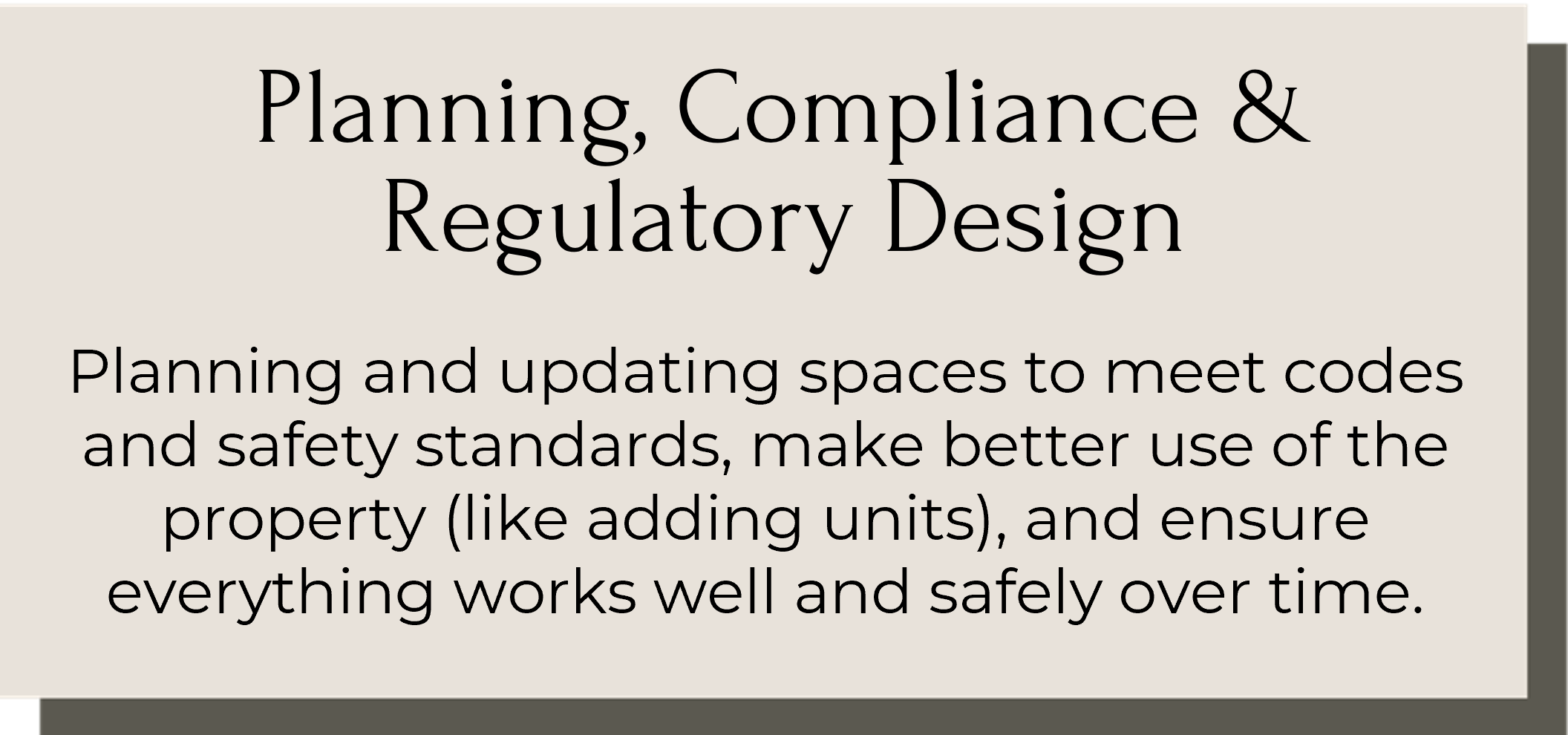 Planning, Compliance & Regulatory Design for Residential and Commercial Spaces